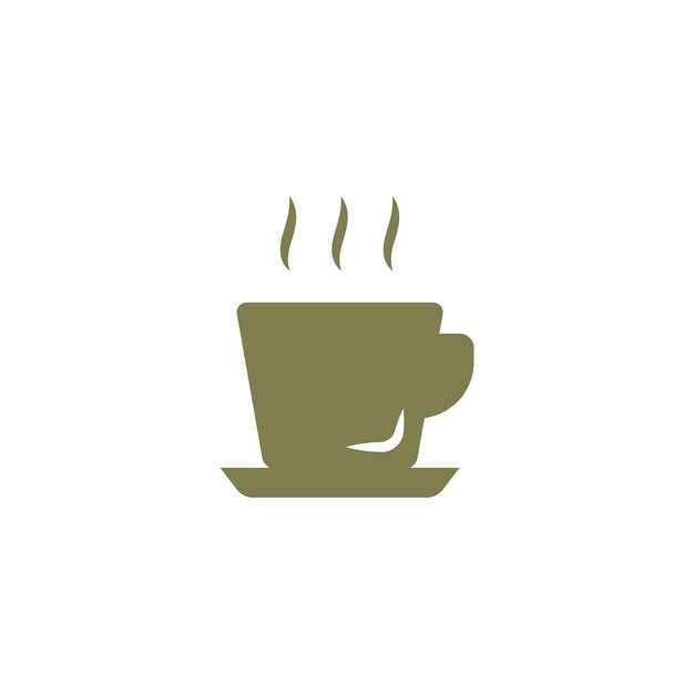 Plantillas de diseño vectorial de Glass Coffee Icon concepto simple y moderno