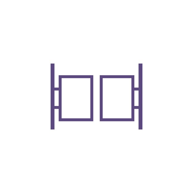 plantillas de diseño vectorial de icona de puerta