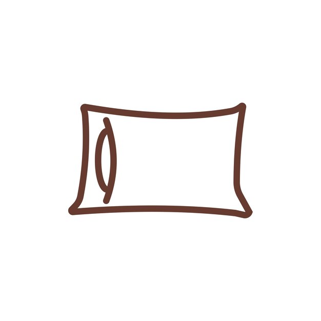 plantillas de diseño vectorial de iconas de almohada