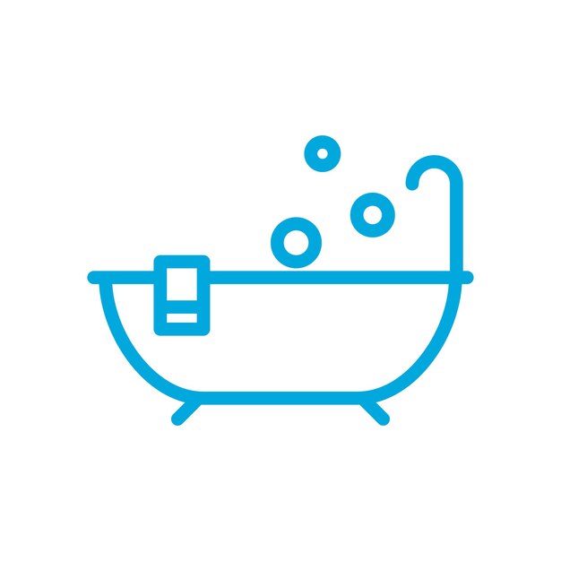plantillas de diseño vectorial de iconas de bañera