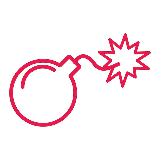 plantillas de diseño vectorial de iconas de bombas
