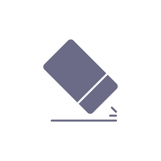 Las plantillas de diseño vectorial de iconas de borrado aisladas sobre un fondo blanco