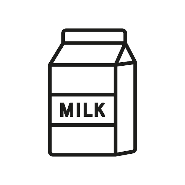 Plantillas de diseño vectorial de iconas de botellas de leche simples y modernas