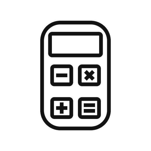 plantillas de diseño vectorial de iconas de calculadoras
