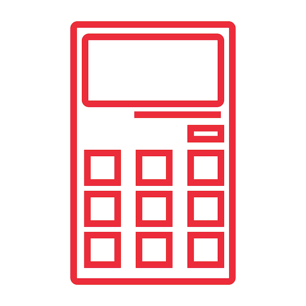plantillas de diseño vectorial de iconas de calculadoras