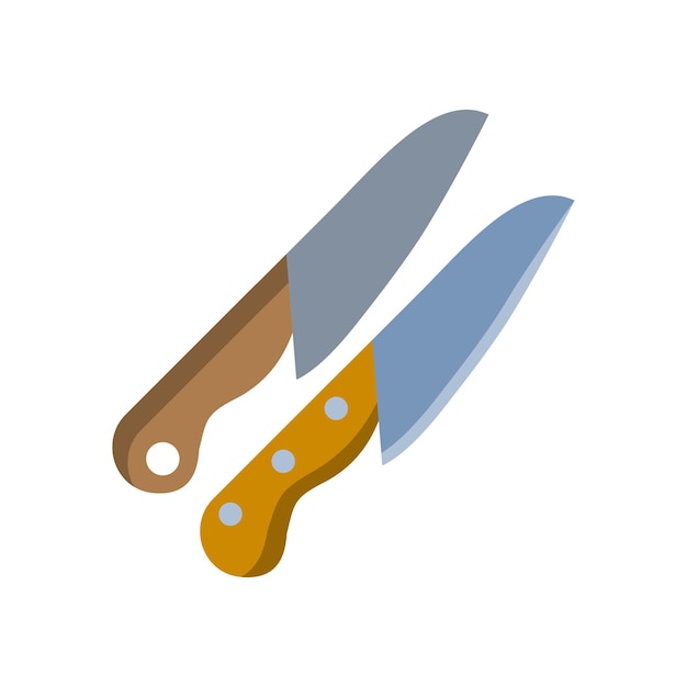 plantillas de diseño vectorial de iconas de cuchillo