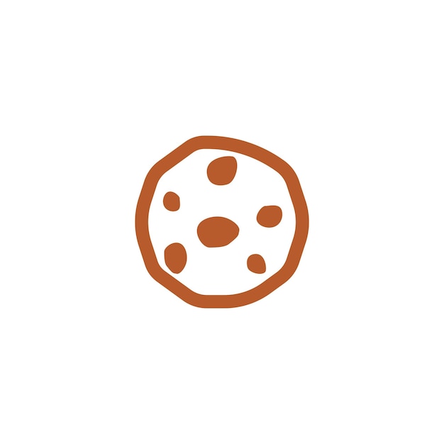 plantillas de diseño vectorial de iconas de galletas