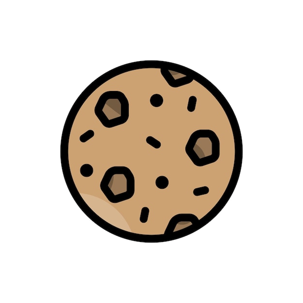 plantillas de diseño vectorial de iconas de galletas