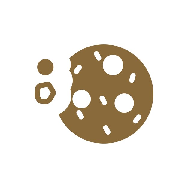 plantillas de diseño vectorial de iconas de galletas