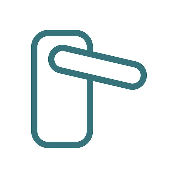 plantillas de diseño vectorial de iconas de manijas de puertas