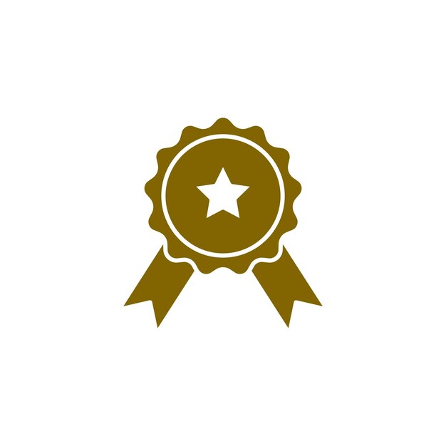 Plantillas de diseño vectorial de iconas de medallas simples y modernas