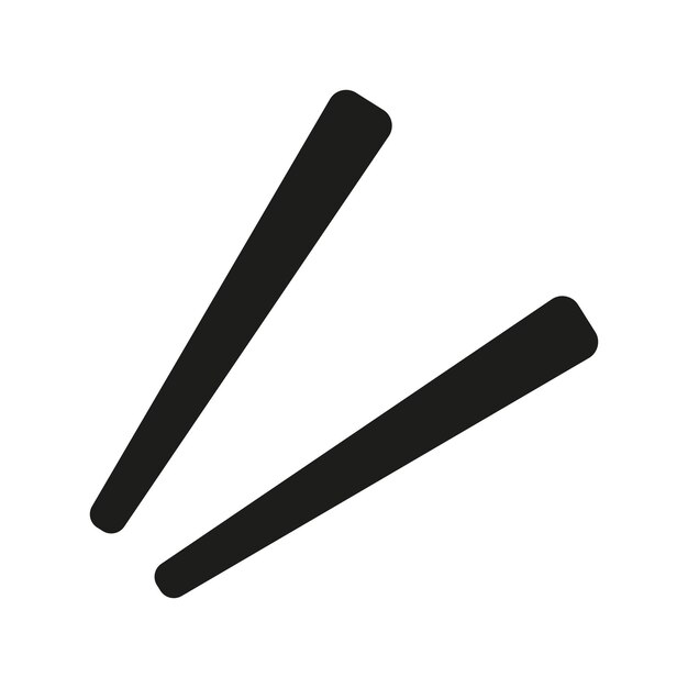 Plantillas de diseño vectorial de iconas de palillos simples y modernas