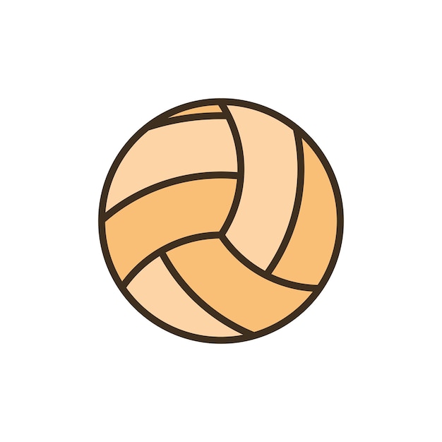 plantillas de diseño vectorial de iconas de pelota de volea
