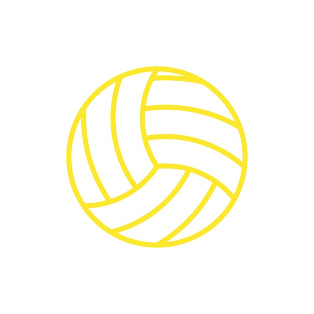 plantillas de diseño vectorial de iconas de pelota de volea