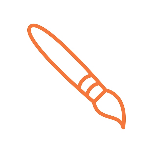 plantillas de diseño vectorial de iconas de pincel de pintura