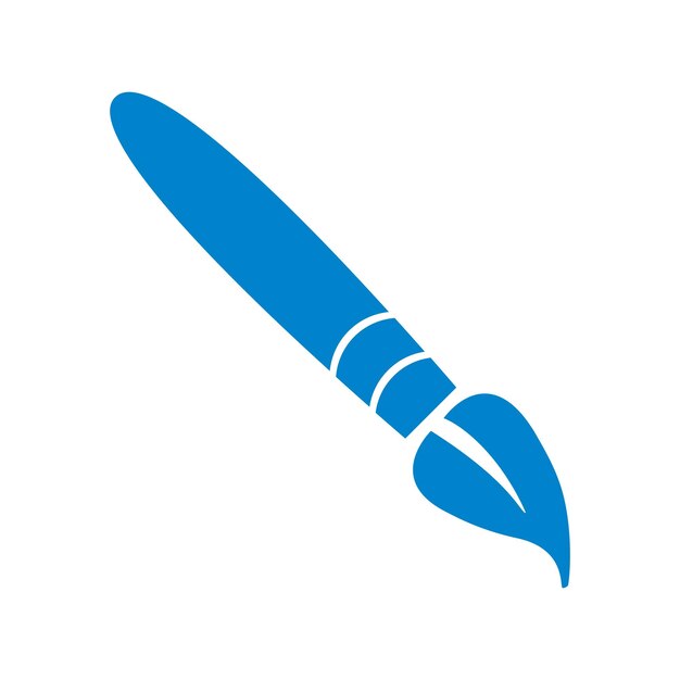 plantillas de diseño vectorial de iconas de pincel de pintura
