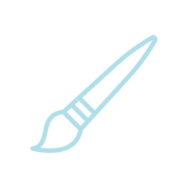 plantillas de diseño vectorial de iconas de pincel de pintura