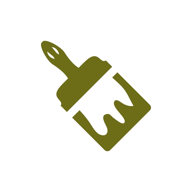 plantillas de diseño vectorial de iconas de pincel