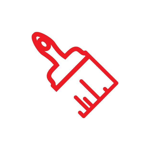 plantillas de diseño vectorial de iconas de pincel