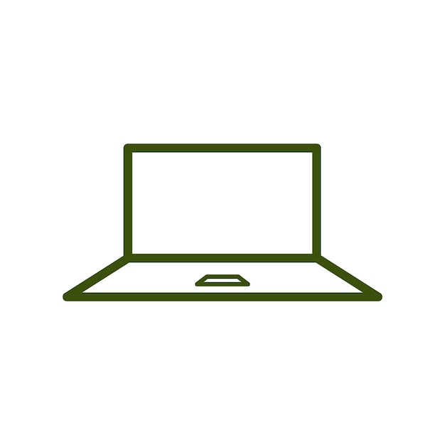 plantillas de diseño vectorial de iconas de portátiles