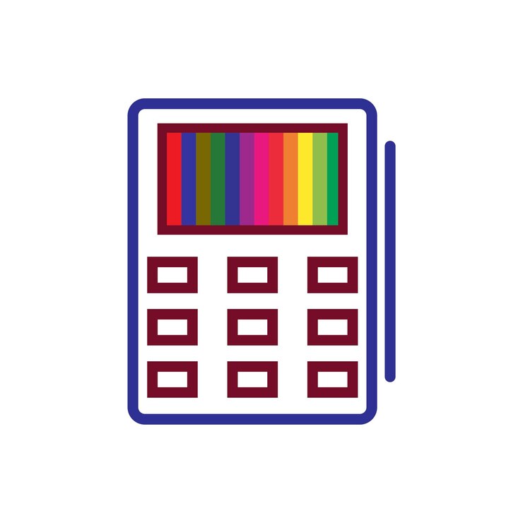 Vector plantillas de diseño vectorial de iconas de tarjetas terminales