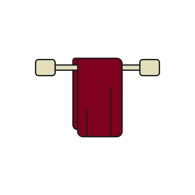 Plantillas de diseño vectorial de iconas de toallas simples y modernas