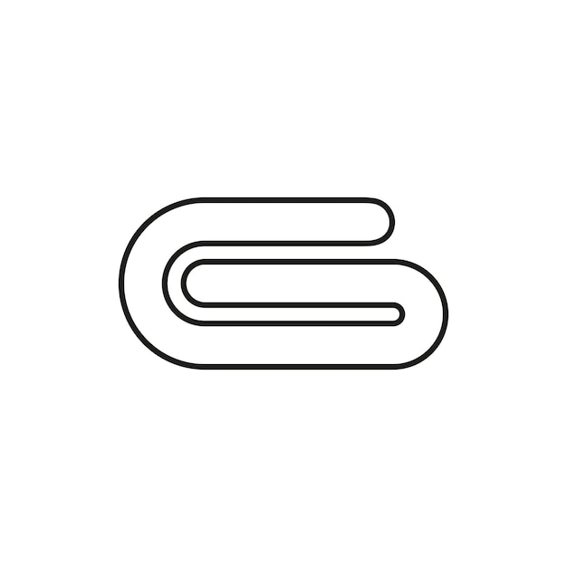 Plantillas de diseño vectorial de iconas de toallas simples y modernas