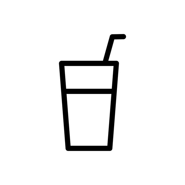 plantillas de diseño vectorial de iconas de vasos para beber
