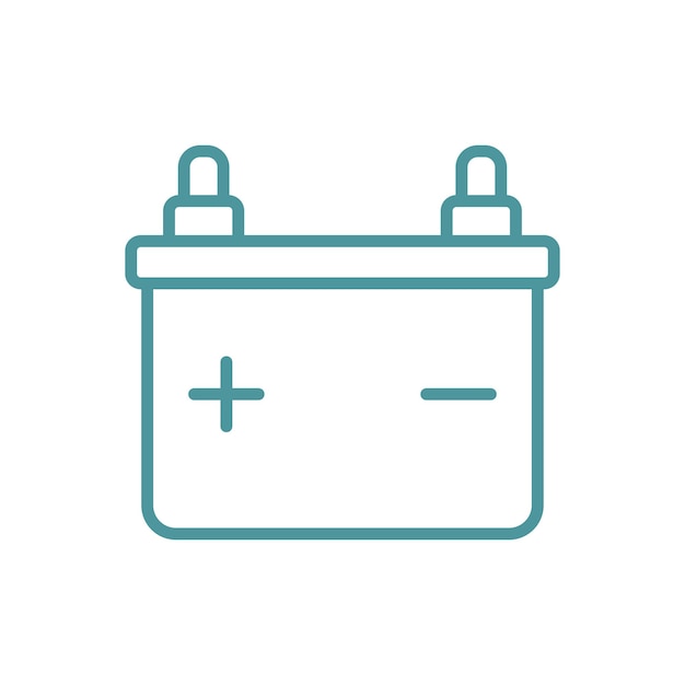 Las plantillas de diseño vectorial del icono de la batería del acumulador son un concepto simple y moderno