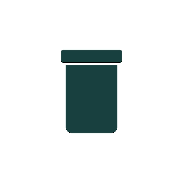 Las plantillas de diseño vectorial del icono de la botella de la píldora