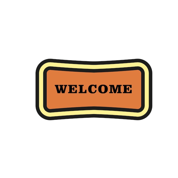 plantillas de diseño vectorial de iconos de alfombras simples y modernas