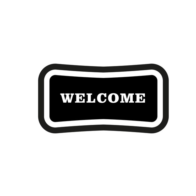 plantillas de diseño vectorial de iconos de alfombras simples y modernas