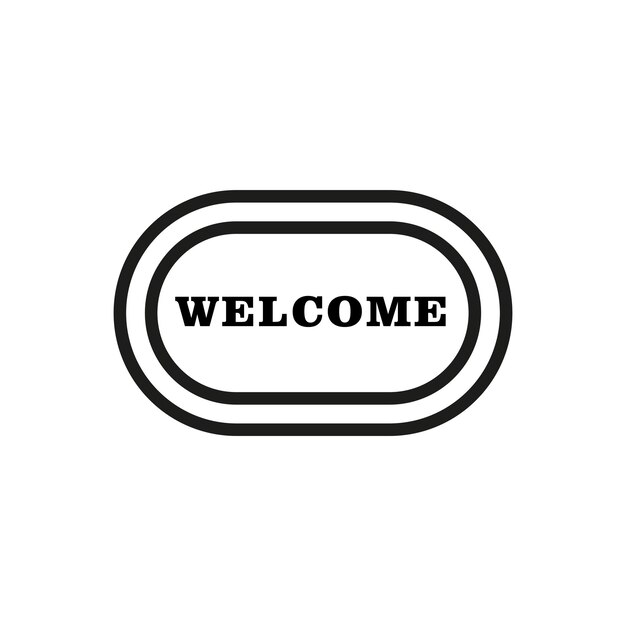 plantillas de diseño vectorial de iconos de alfombras simples y modernas