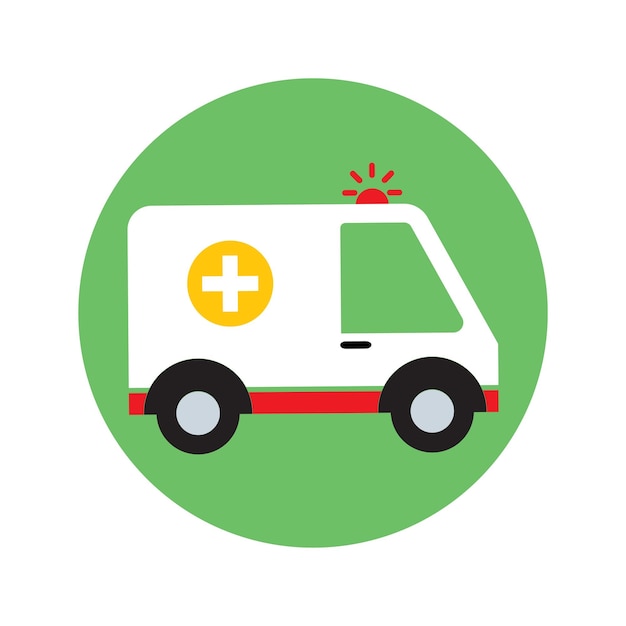 plantillas de diseño vectorial de iconos de ambulancias