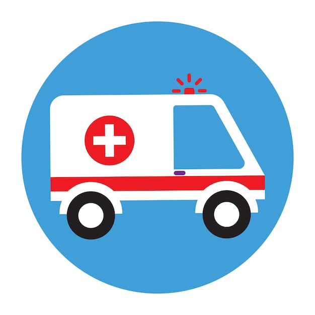 plantillas de diseño vectorial de iconos de ambulancias