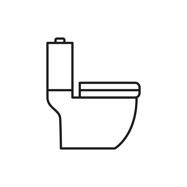 Plantillas de diseño vectorial de iconos de armarios de inodoros simples y modernos