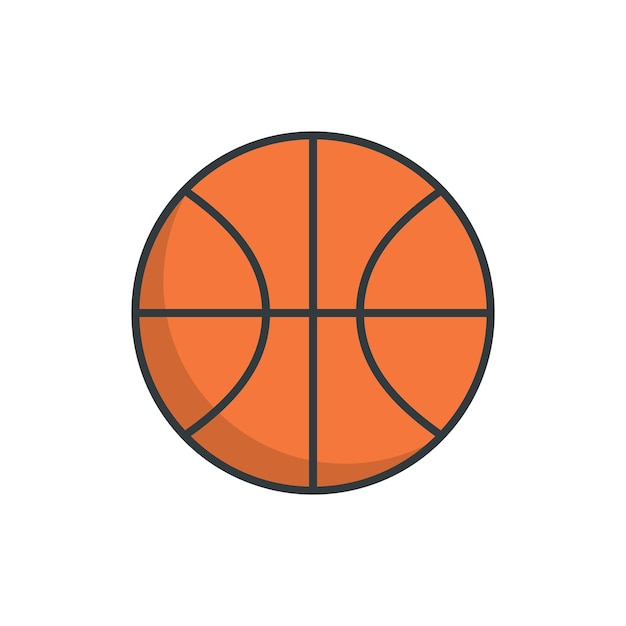 Vector plantillas de diseño vectorial de íconos de baloncesto simples y modernas