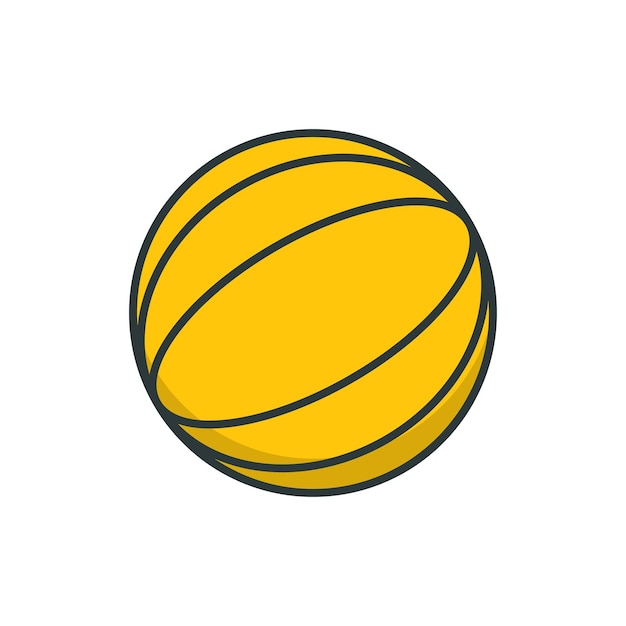 Vector plantillas de diseño vectorial de íconos de baloncesto simples y modernas
