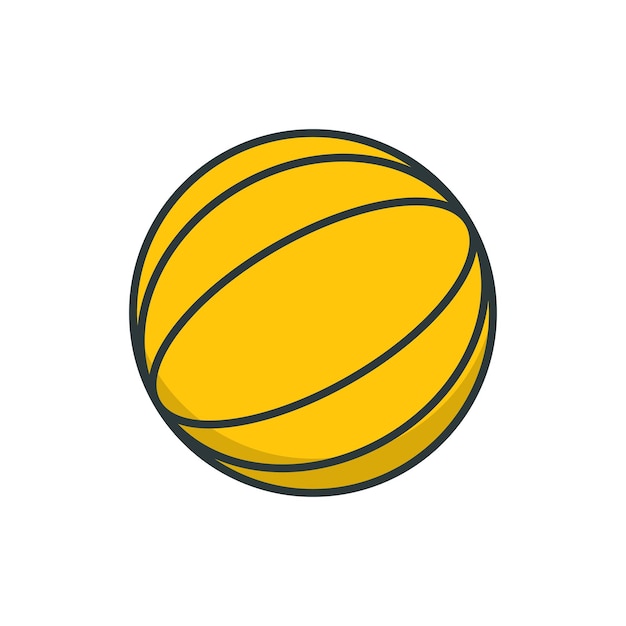 Plantillas de diseño vectorial de íconos de baloncesto simples y modernas