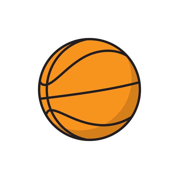 Plantillas de diseño vectorial de íconos de baloncesto simples y modernas