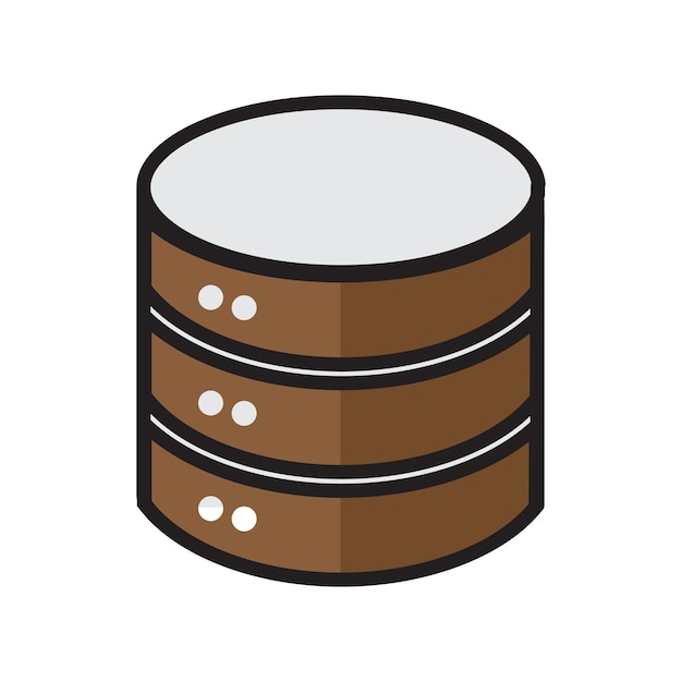 plantillas de diseño vectorial de iconos de base de datos