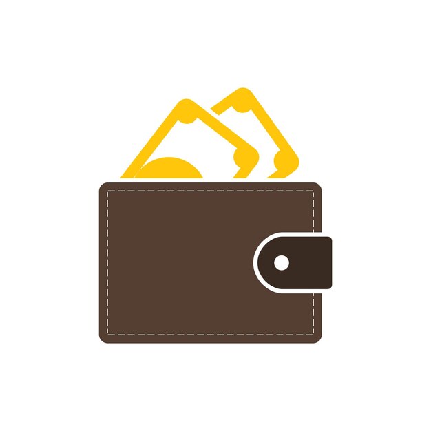 plantillas de diseño vectorial de iconos de billeteras