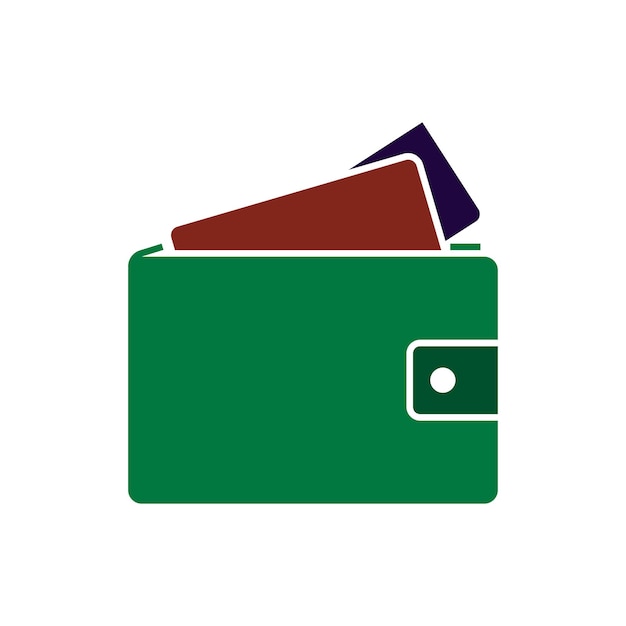 plantillas de diseño vectorial de iconos de billeteras
