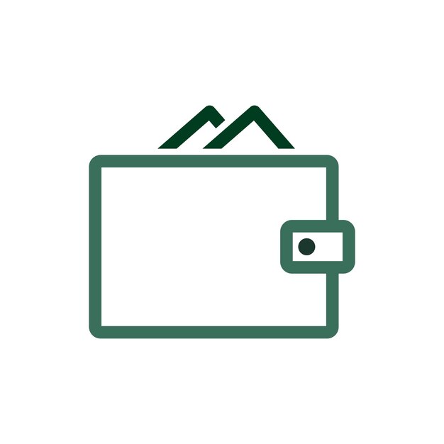 plantillas de diseño vectorial de iconos de billeteras