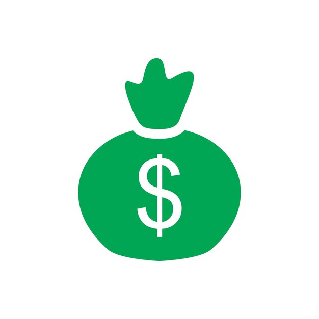 plantillas de diseño vectorial de íconos de bolsas de dinero