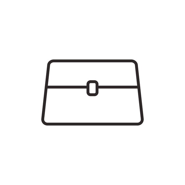 Las plantillas de diseño vectorial de los iconos de las bolsas de embrague aisladas sobre un fondo blanco