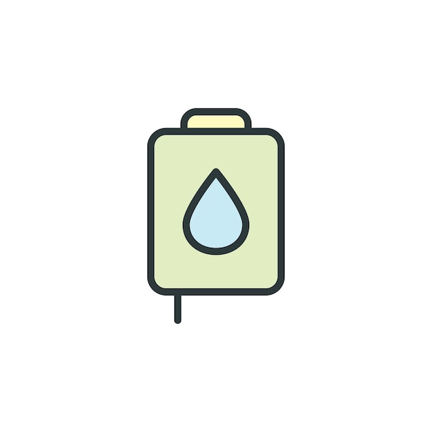 Las plantillas de diseño vectorial de los iconos de las bolsas de sangre son simples y modernas