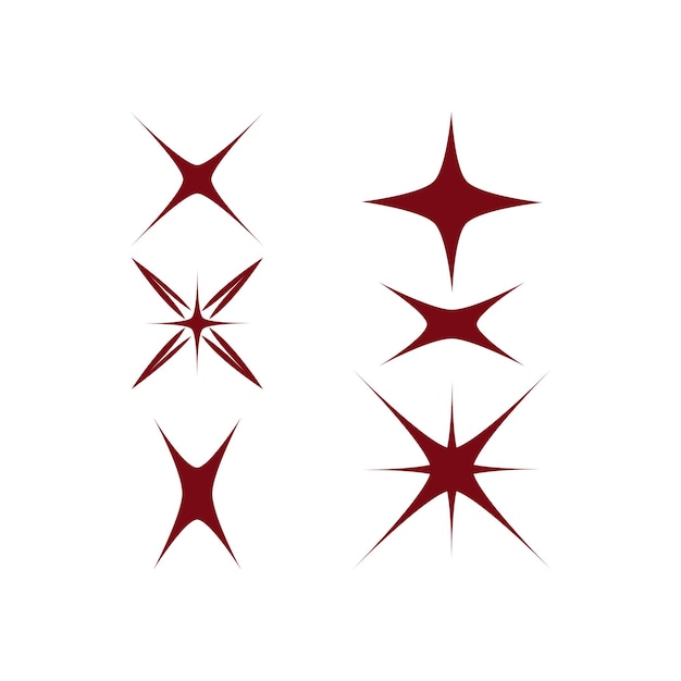 plantillas de diseño vectorial de iconos de brillo