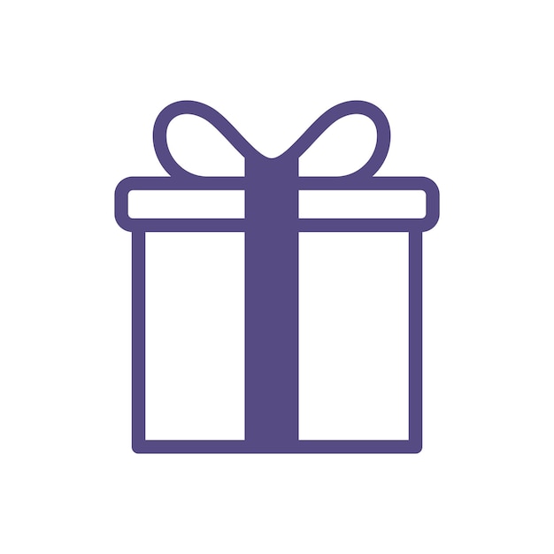 Plantillas de diseño vectorial de iconos de cajas de regalos