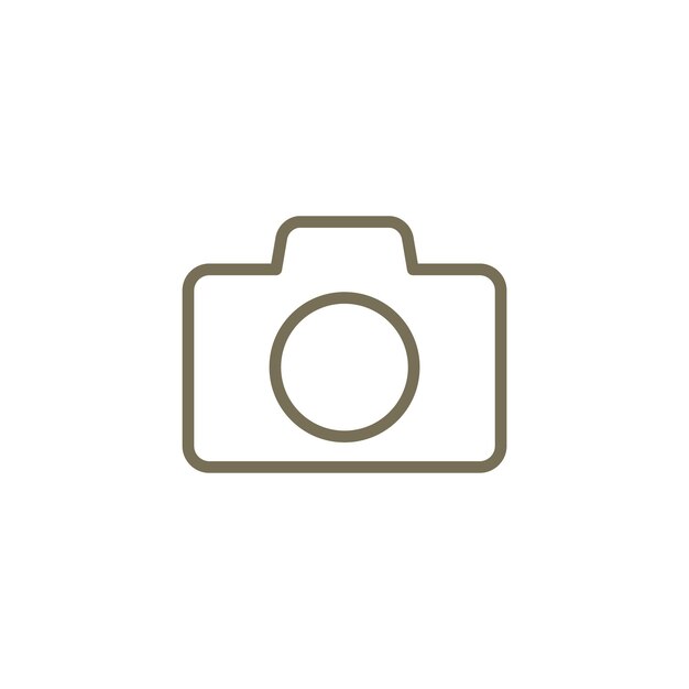 Plantillas de diseño vectorial de íconos de cámaras concepto simple y moderno